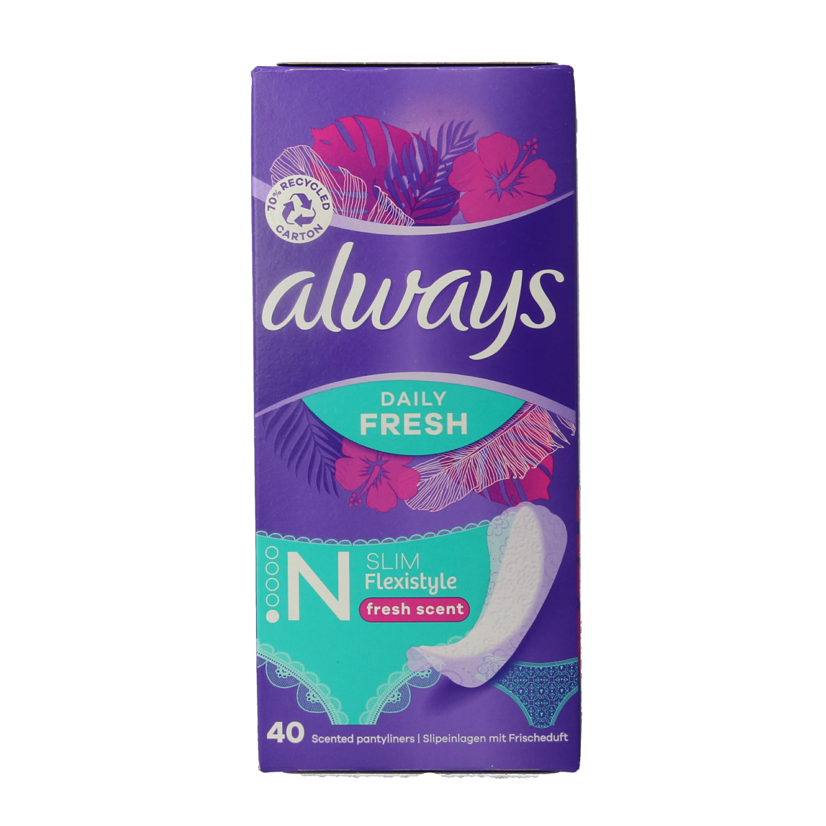 Always Inlegkruisjes daily protect fresh & scent 40.00 Stuks