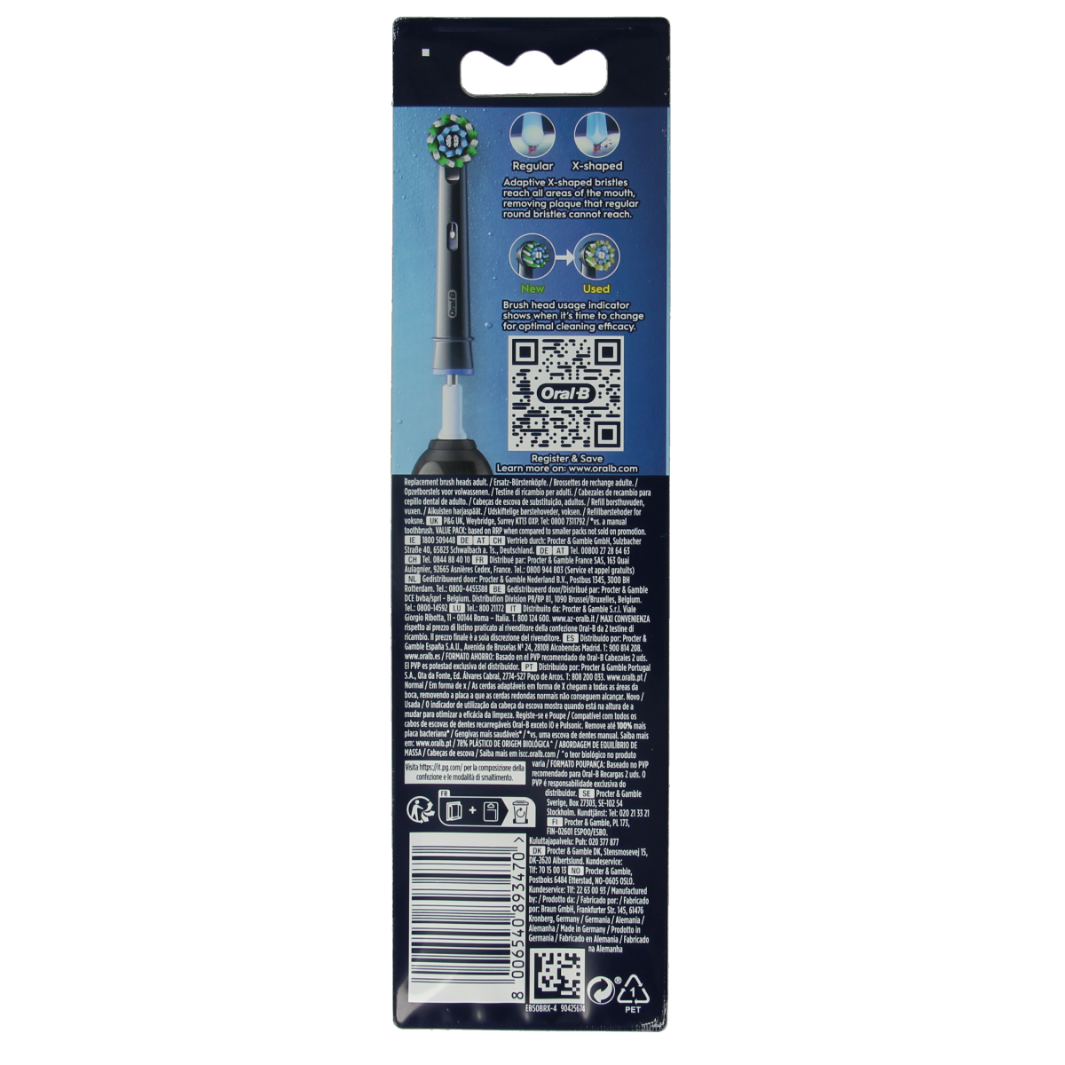Oral B Opzetborstel action black 4.00 Stuks