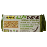 Crich Crackers sesam rozemarijn bio 250 Gram