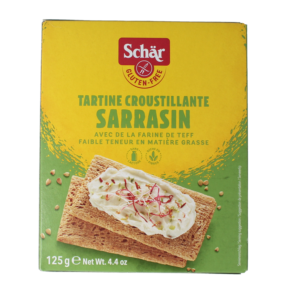Schar Fibre crispbread/crackers glutenvrij 125.00 Gram