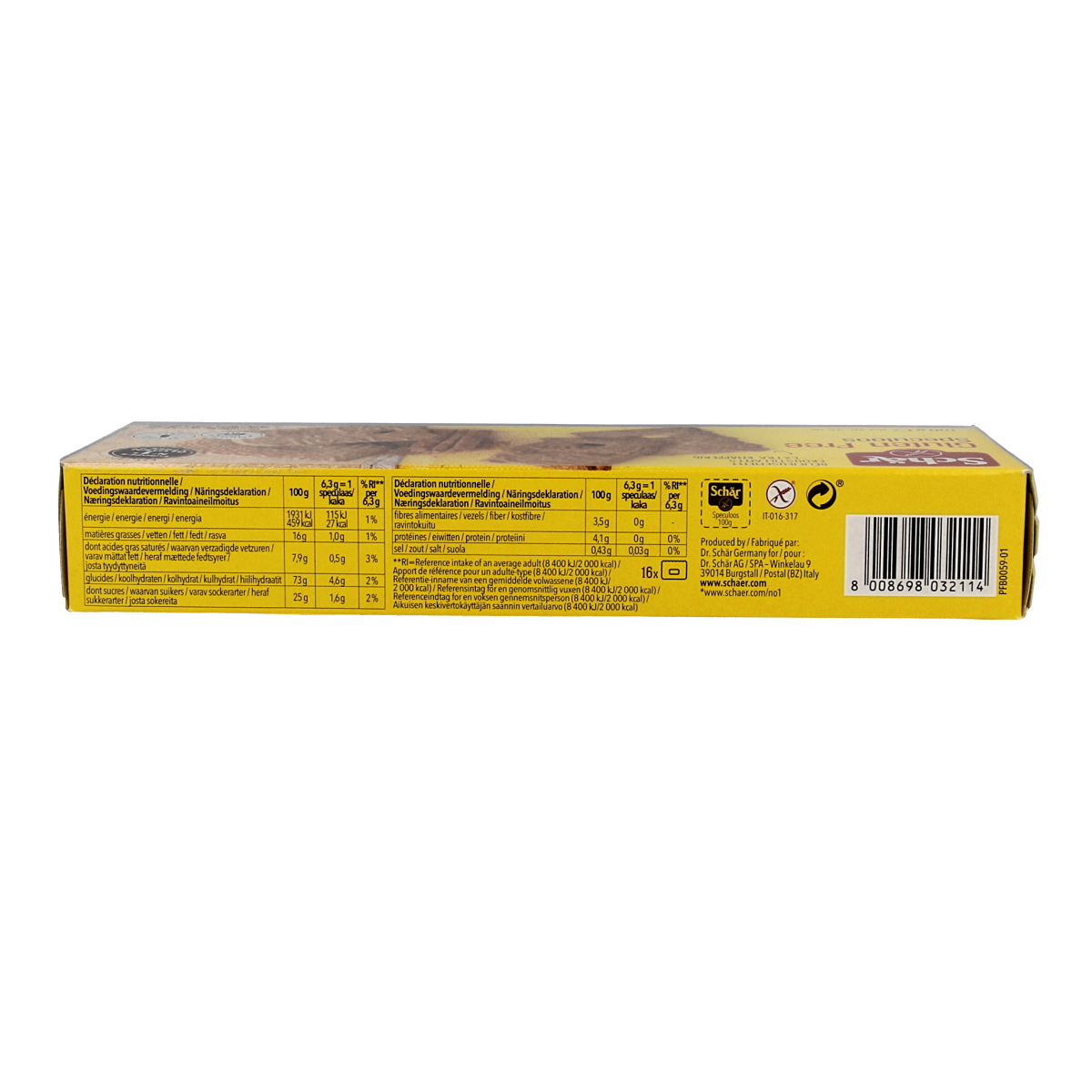 Schar Speculoos glutenvrij 100.00 Gram