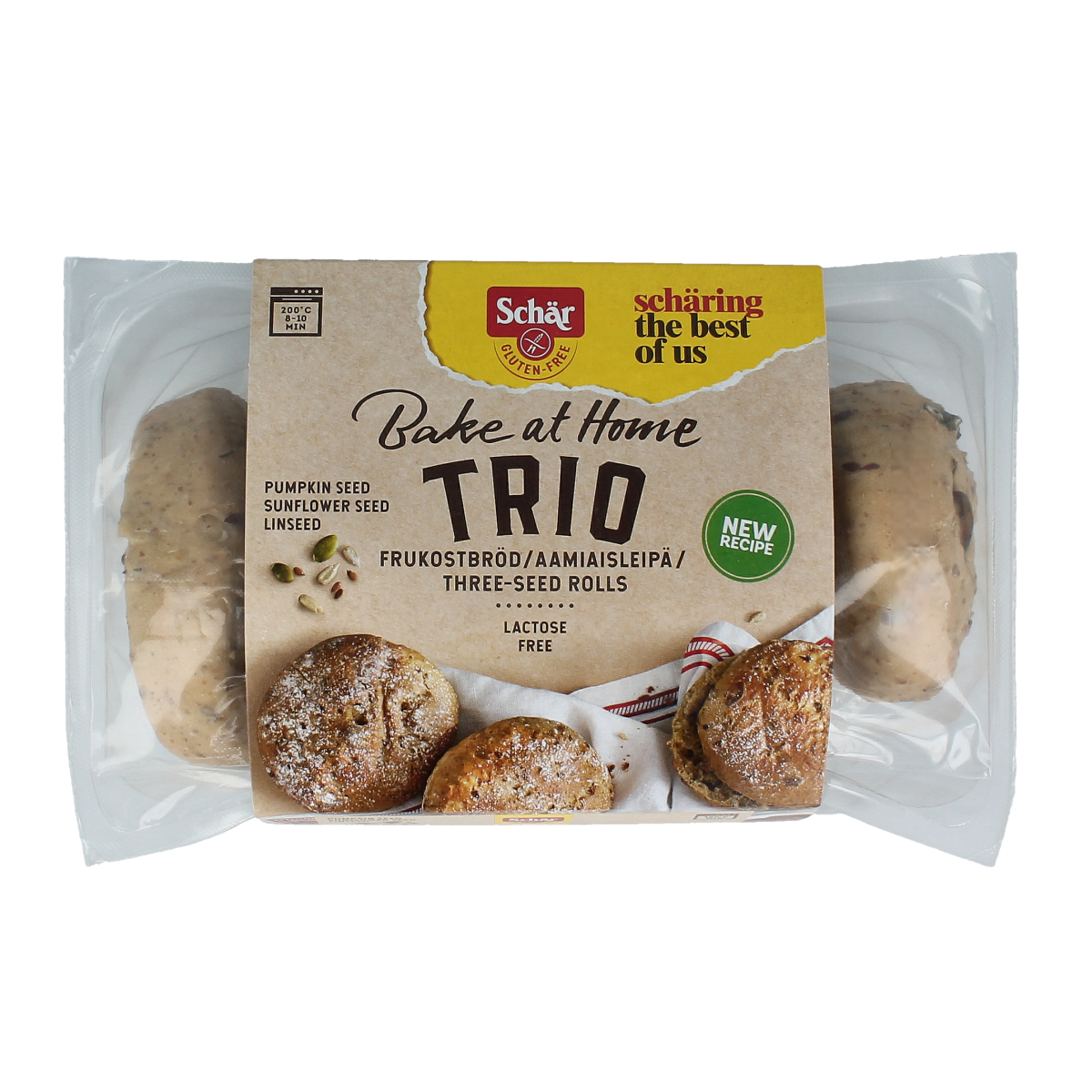 Schar Afbakbroodjes trio glutenvrij 300.00 Gram