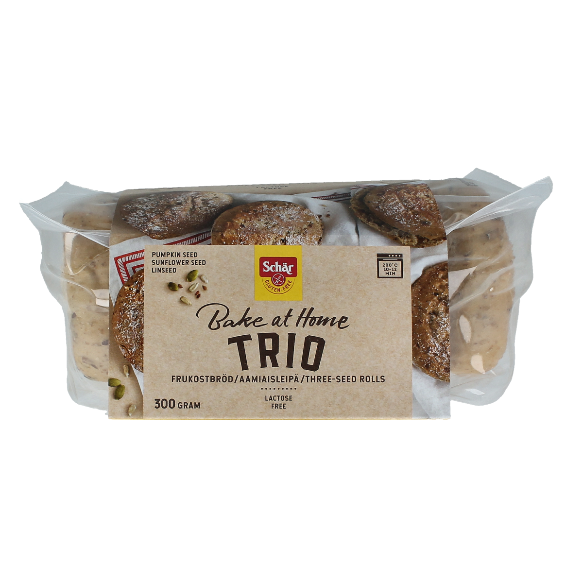 Schar Afbakbroodjes trio glutenvrij 300.00 Gram