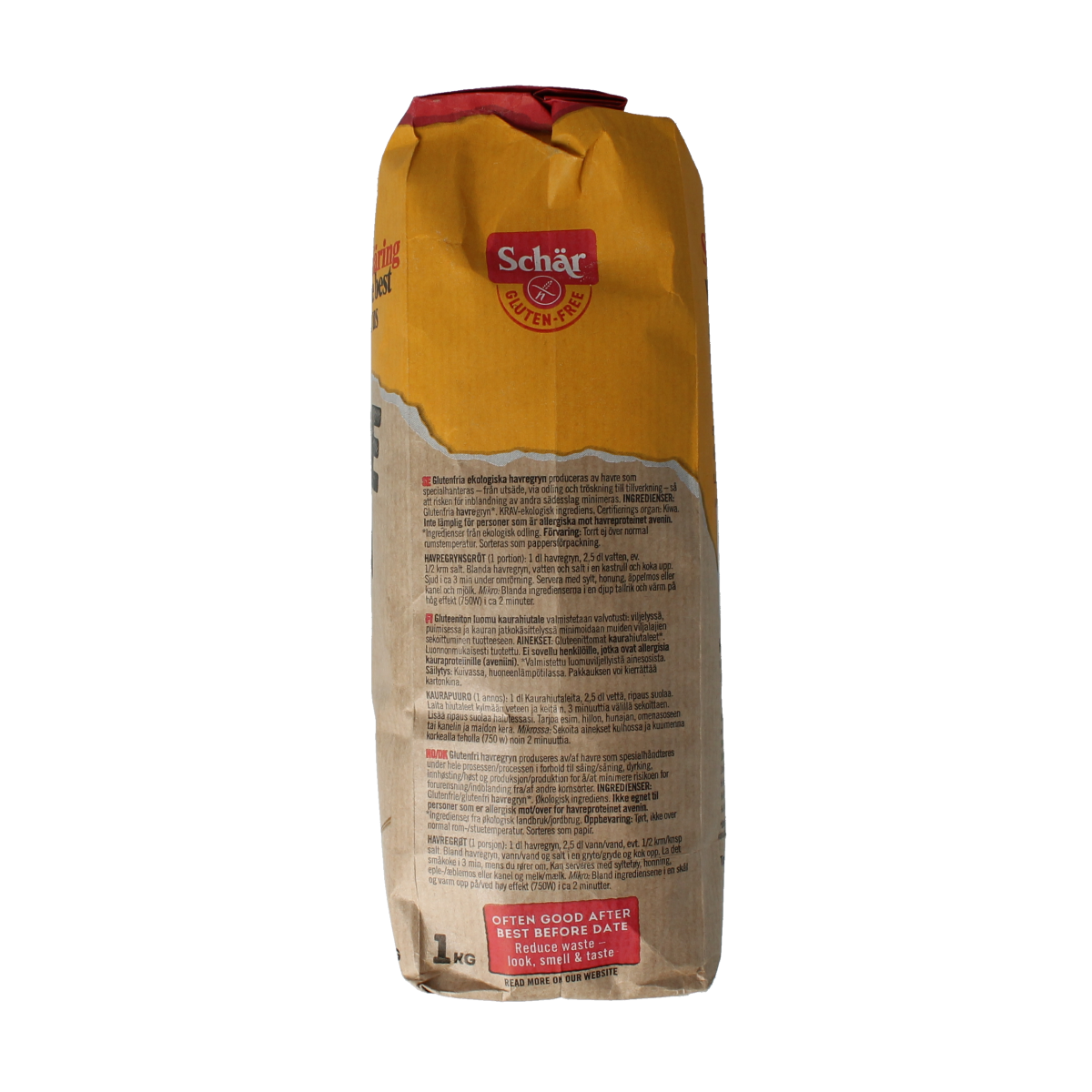 Schar Havermout glutenvrij bio 1.00 Kilogram