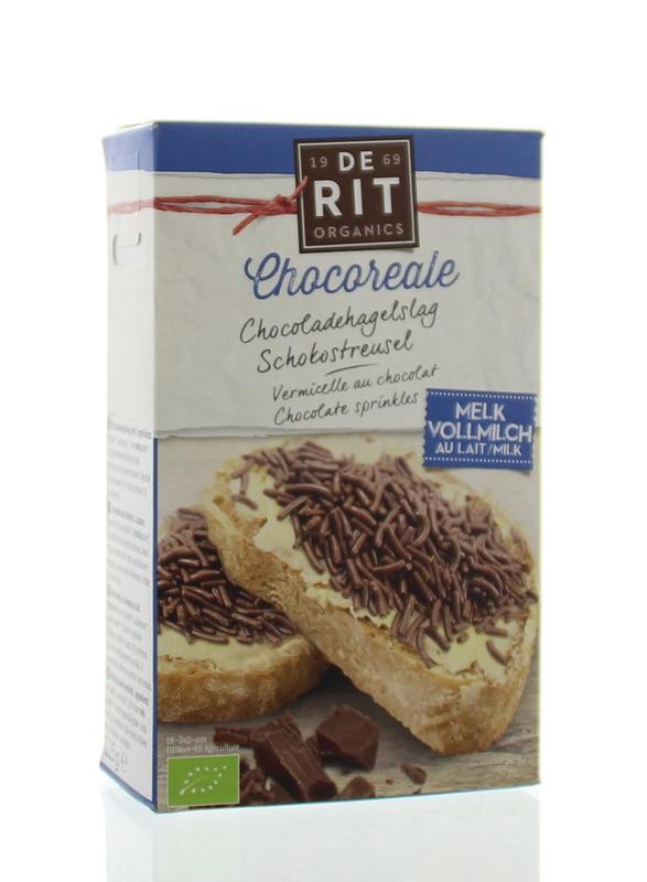 De Rit Chocoreale hagelslag melk bio 225.00 Gram