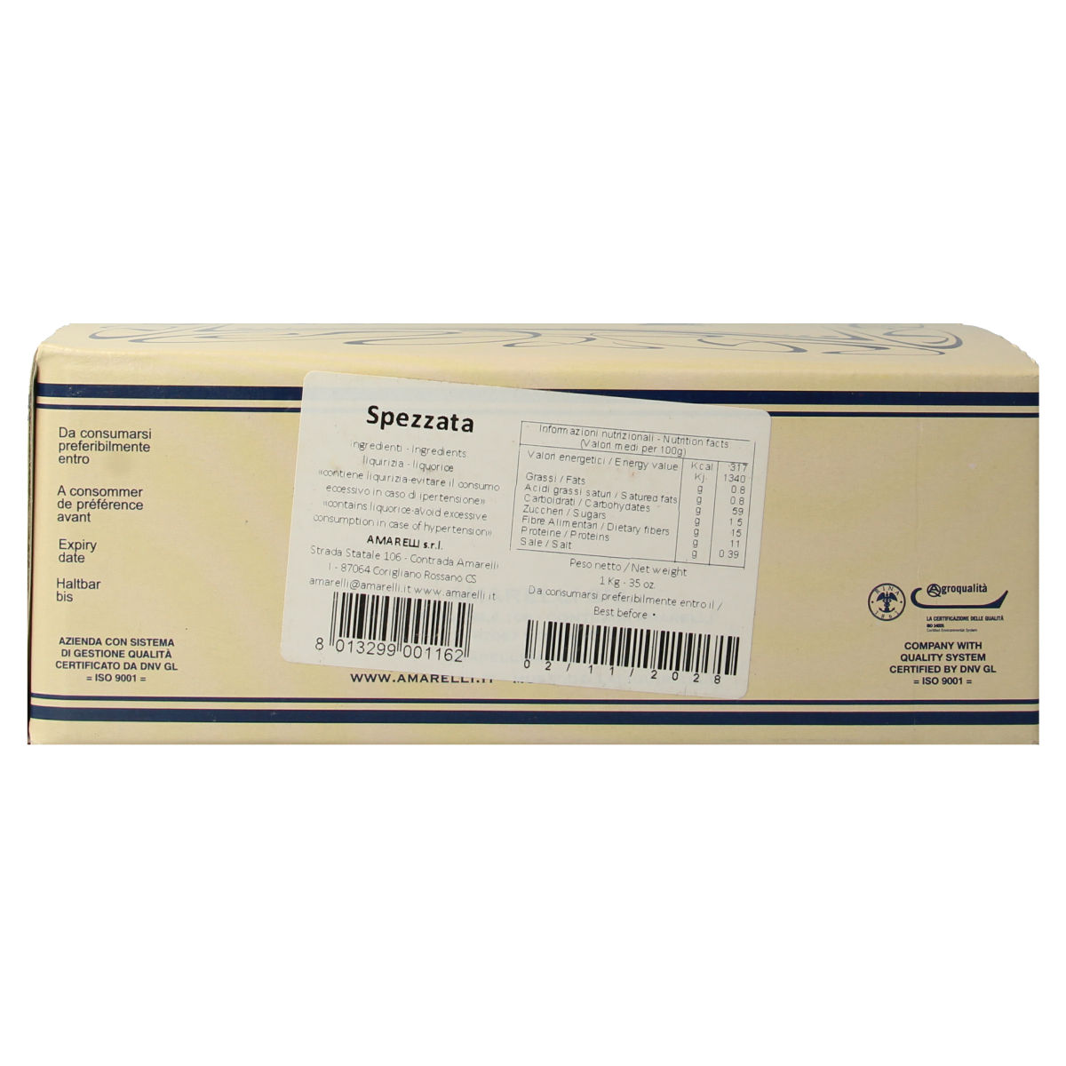 Amarelli Laurierdrop spezzata/amerelli 1.00 Kilogram