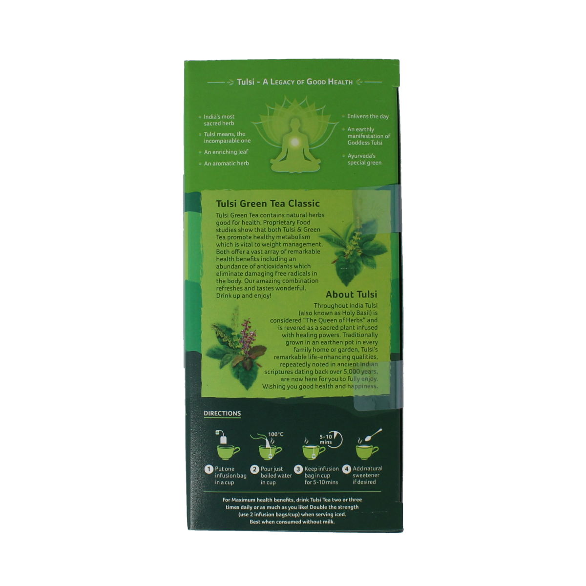 Organic India Tulsi green thee bio 25.00 Zakjes
