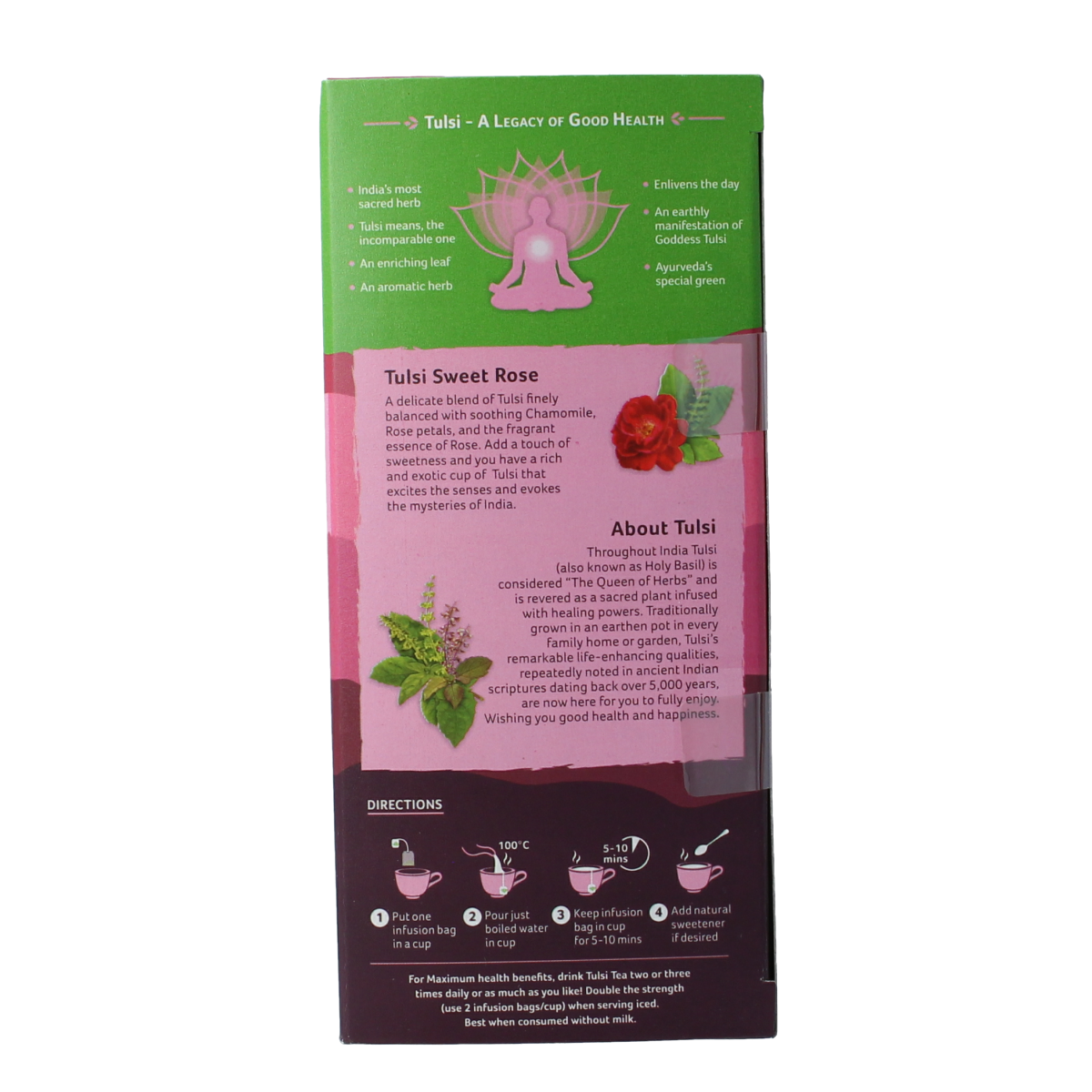 Organic India Tulsi sweet rose thee bio 25.00 Stuks