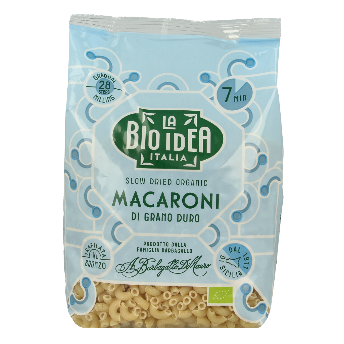 Bioidea Macaroni wit elleboogjes bio 500.00 Gram