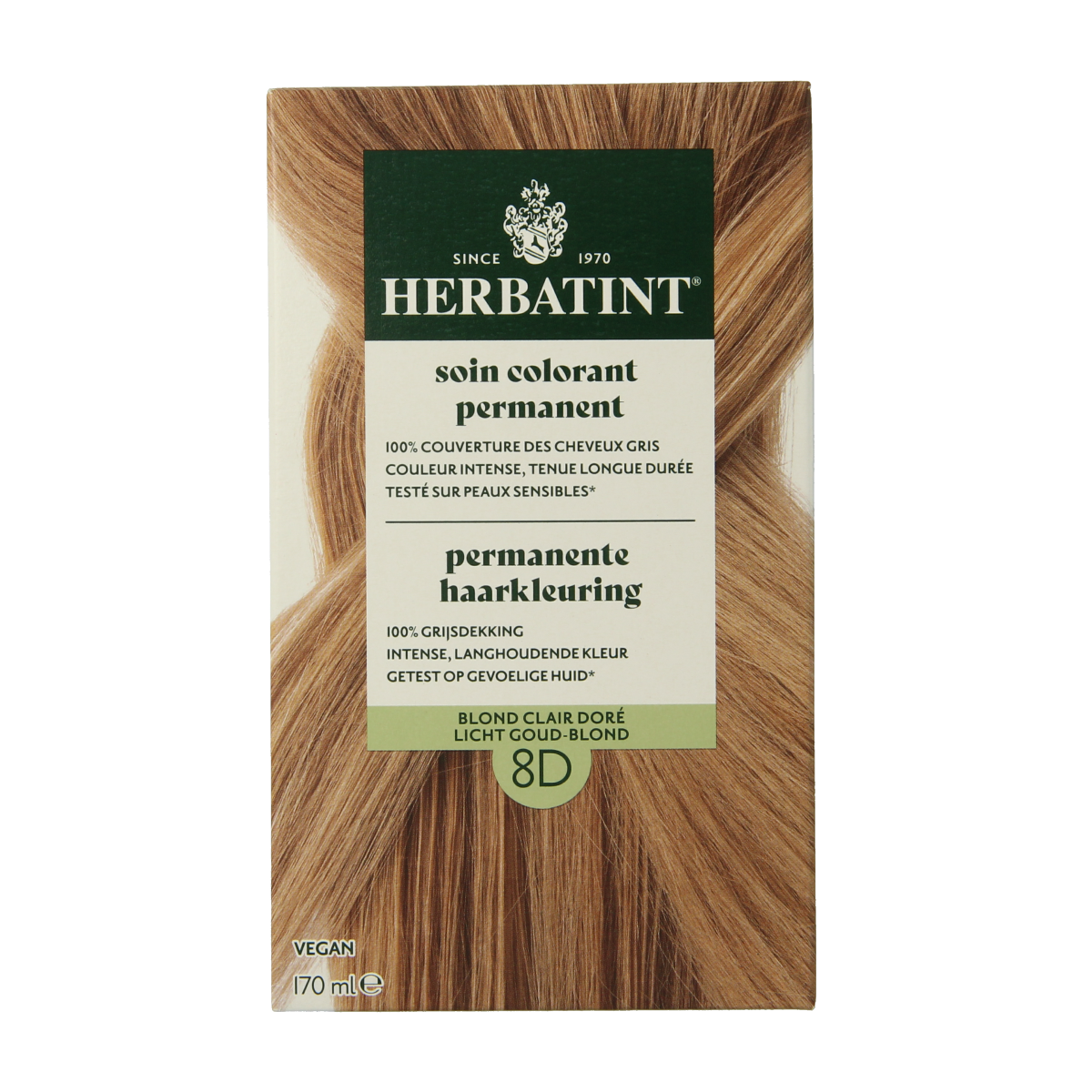 Herbatint 8D Licht goud blond 170.00 Milliliter