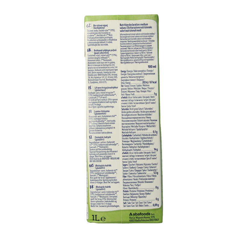 Isola Bio Rijstdrank naturel bio 1 Liter