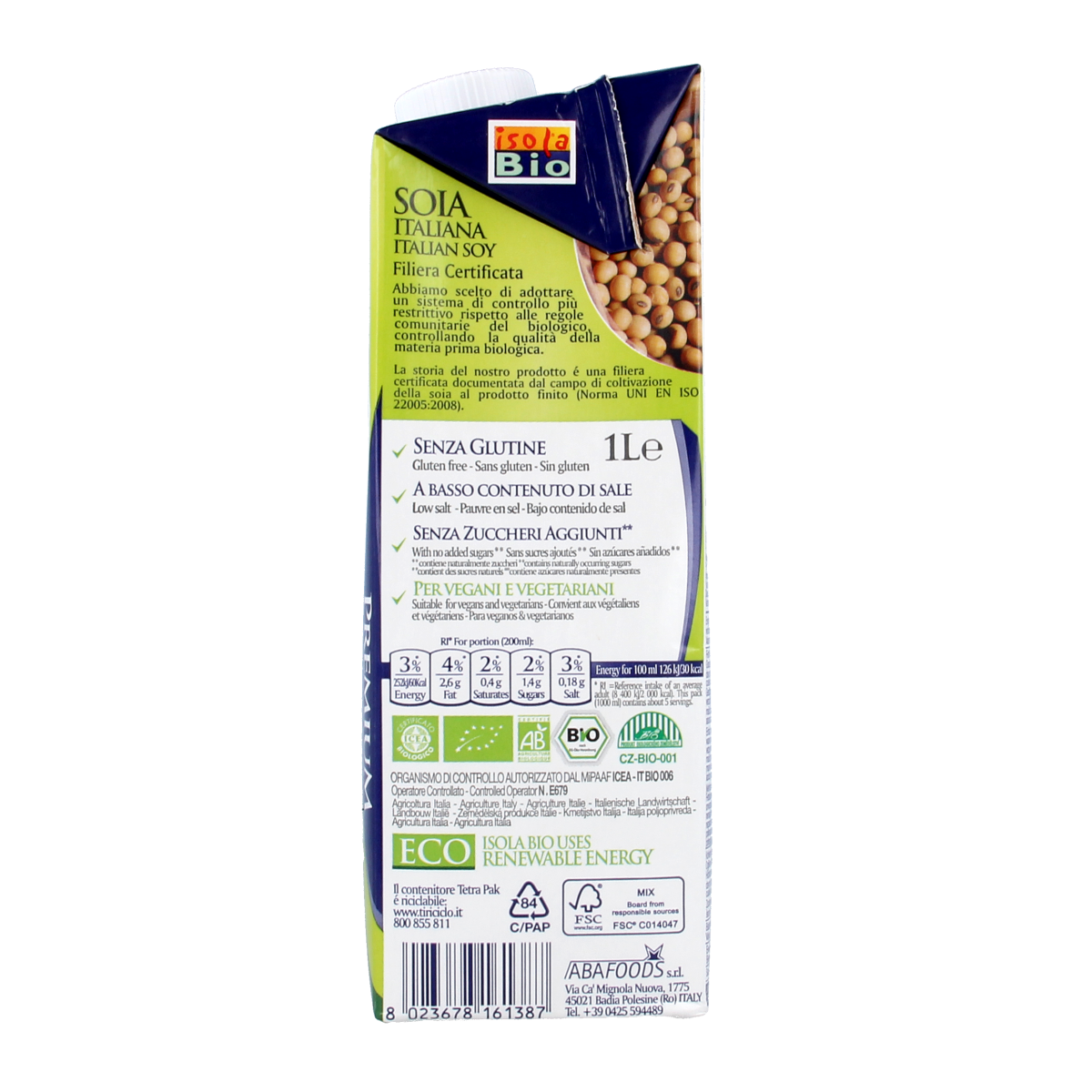 Isola Bio Sojadrank naturel bio 1.00 Liter