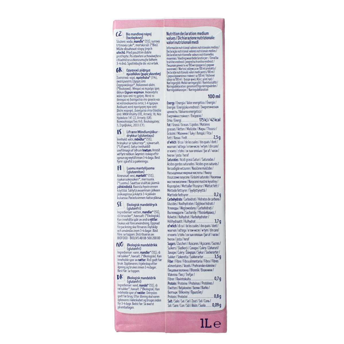 Isola Bio Amandeldrank bio 1.00 Liter