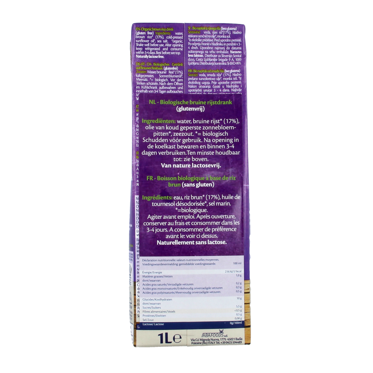 Isola Bio Just brown rice bio 1.00 Liter