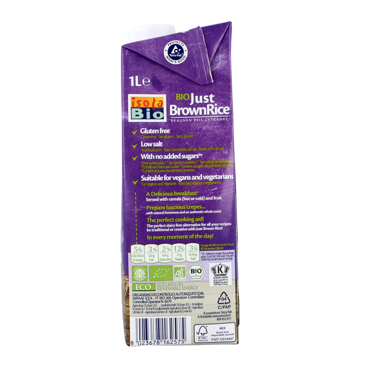 Isola Bio Just brown rice bio 1.00 Liter
