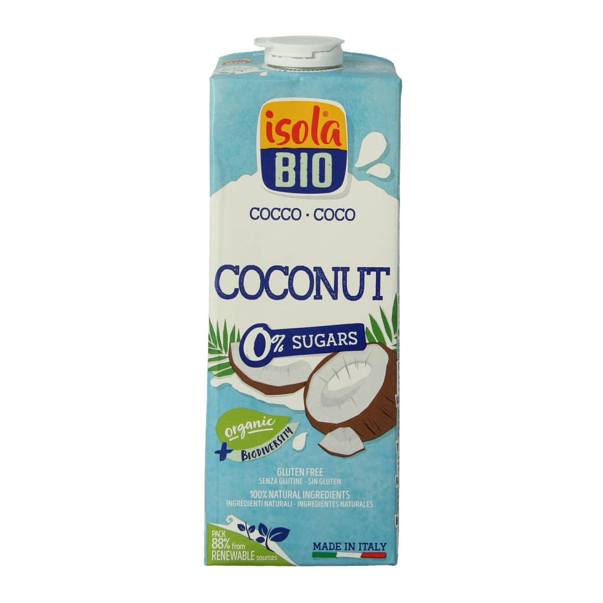 Isola Bio Kokosdrink suikervrij bio 1.00 Liter