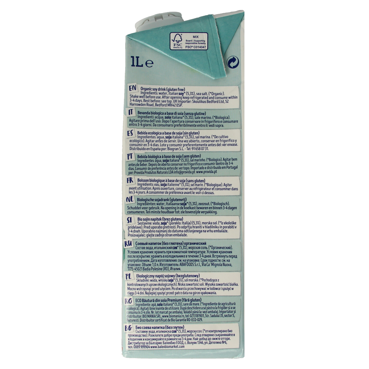 Isola Bio Barista soy bio 1.00 Liter