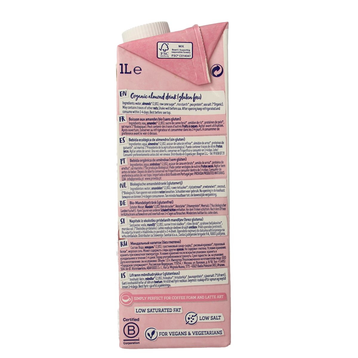 Isola Bio Almond barista bio 1.00 Liter