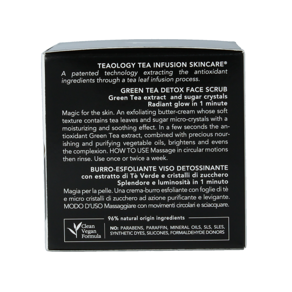 Teaology Green tea detox face scrub 50.00 Milliliter