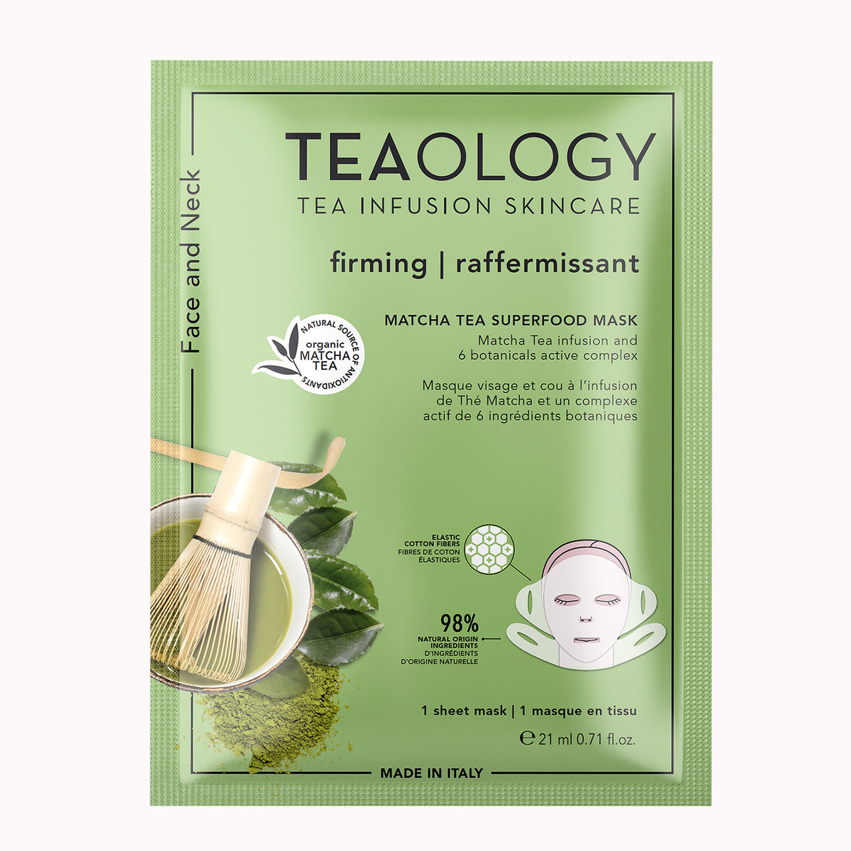 Teaology Matcha tea superfood mask 1.00 Stuks