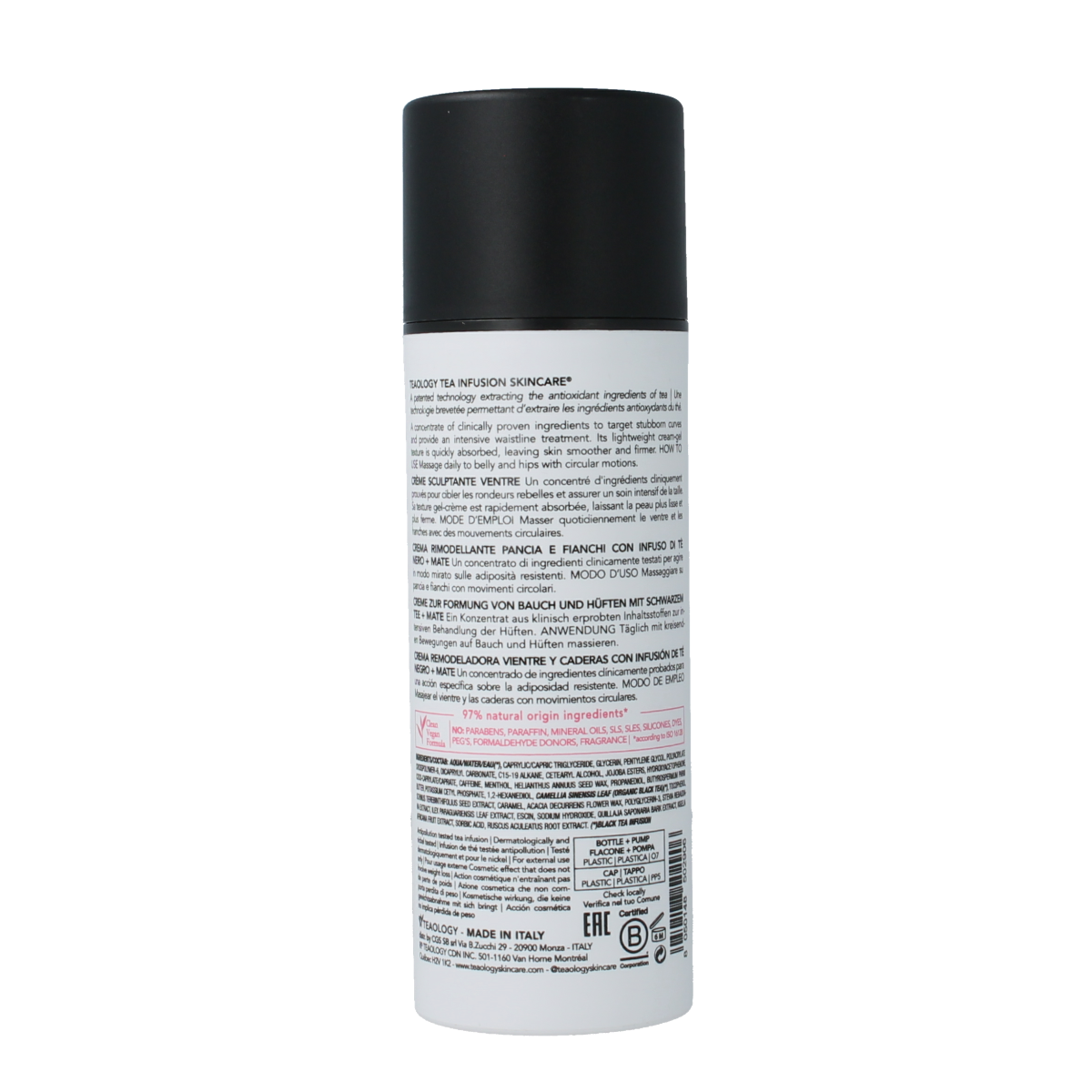 Teaology Black tea flat belly cream 150.00 Milliliter