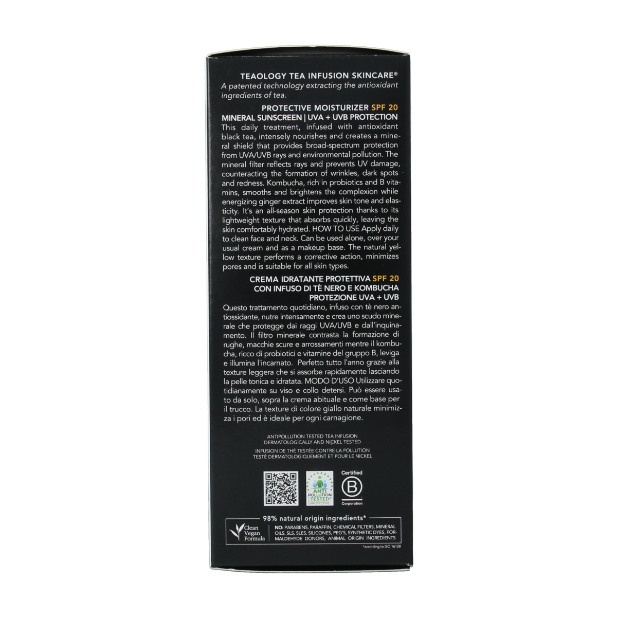 Teaology Kombucha tea moisturizer SPF20 50.00 Milliliter