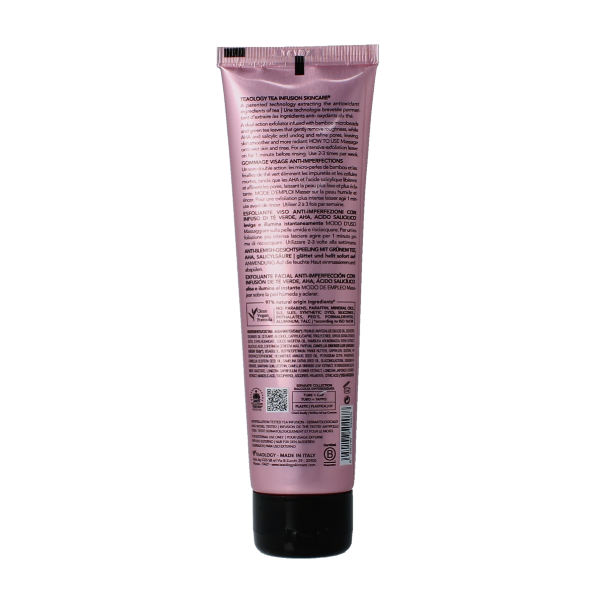 Teaology Tea glow blemish face scrub 100.00 Milliliter