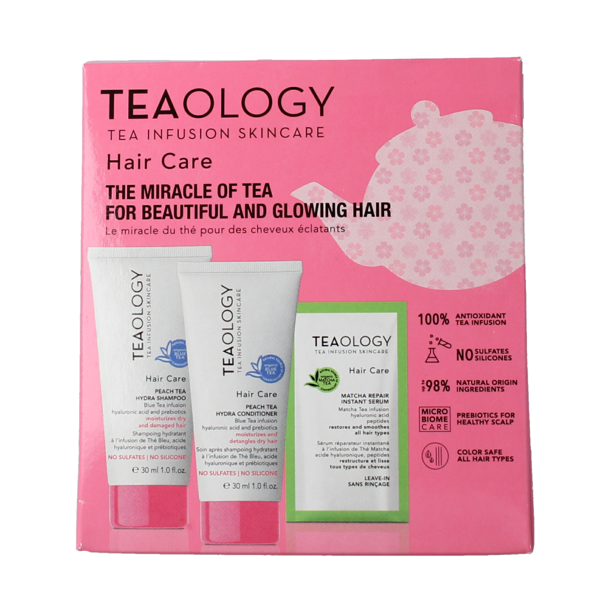 Teaology Peach tea hair kit 1.00 Stuks