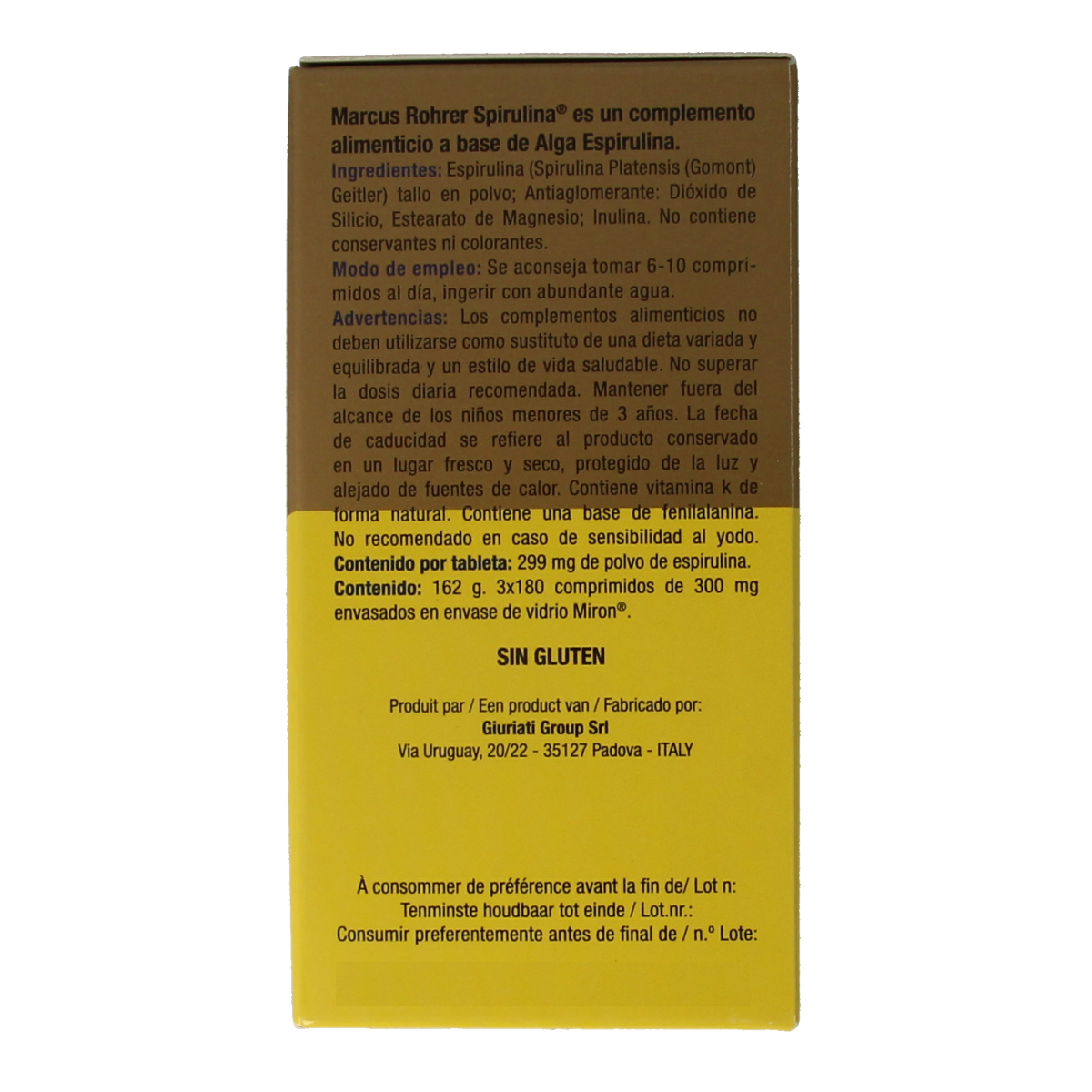 Marcus Rohrer Spirulina navul 540.00 Tabletten