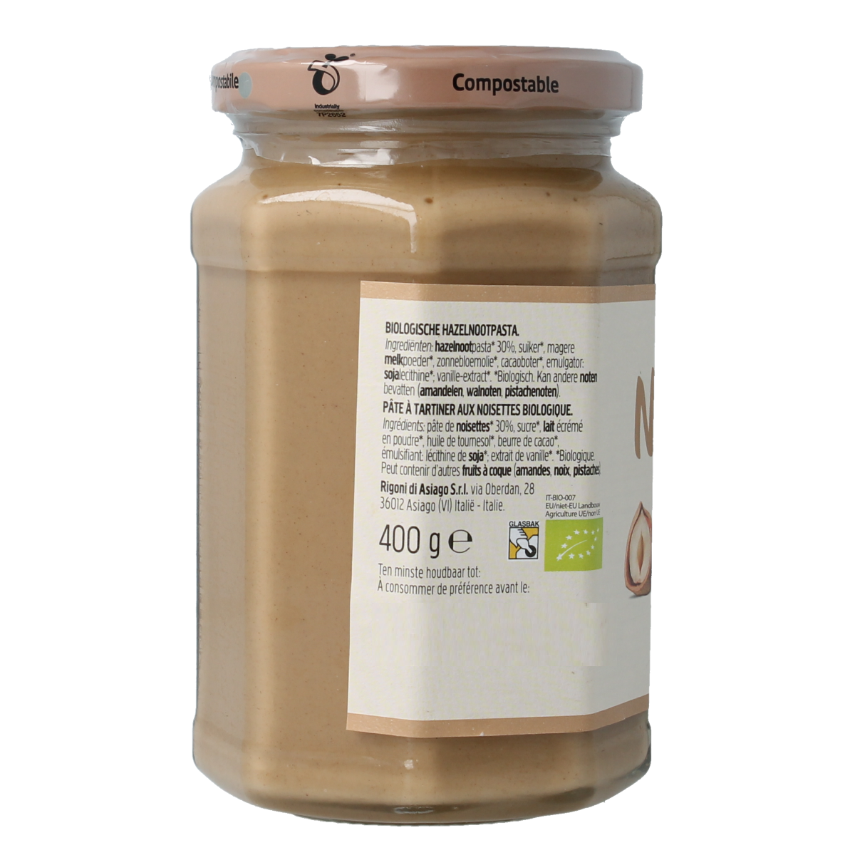 Rigoni Nicciolata bianca bio 400.00 Gram