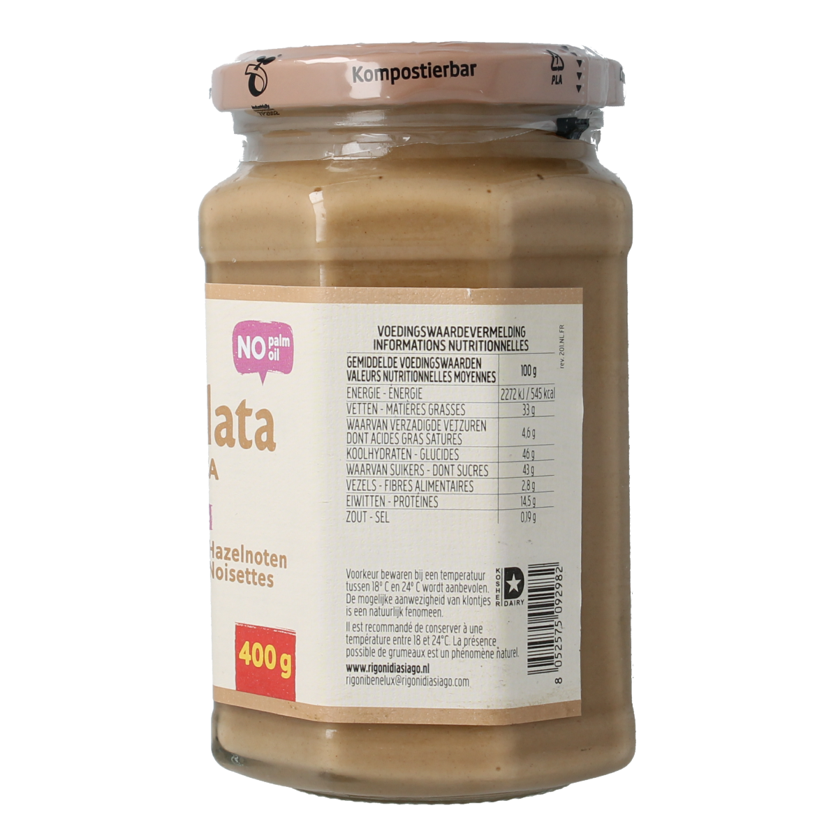 Rigoni Nicciolata bianca bio 400.00 Gram