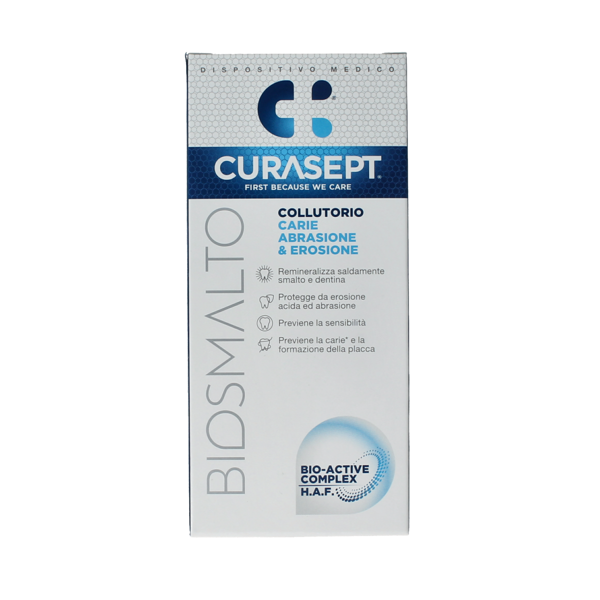 Curasept Biosmalto mondspoeling caries erosie en slijtage 300.00 Milliliter