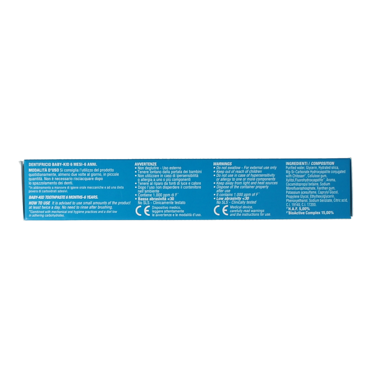 Curasept Biosmalto tandpasta kind caries erosie slijtage 50.00 Milliliter
