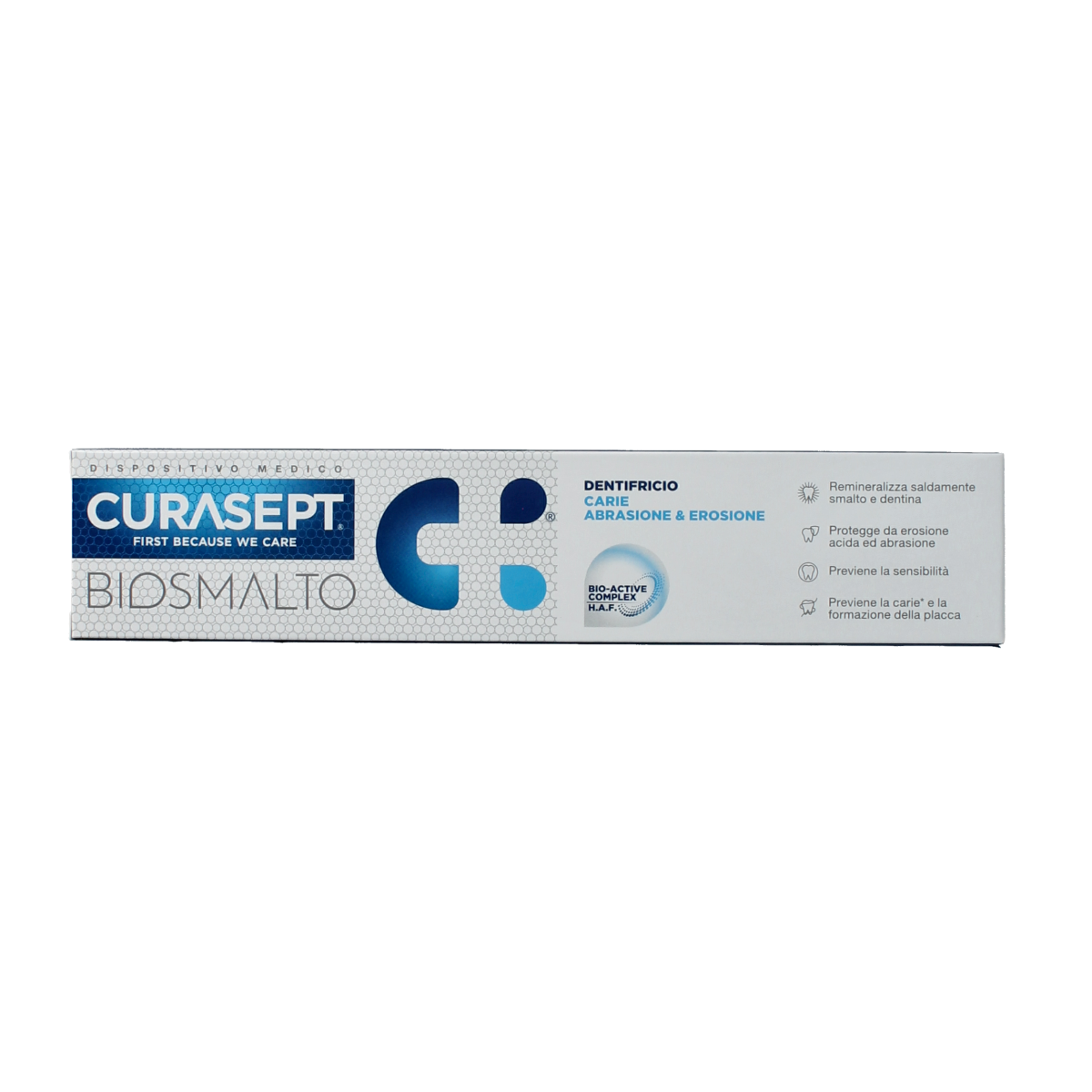 Curasept Biosmalto tandpasta caries slijtage erosie 75.00 Milliliter