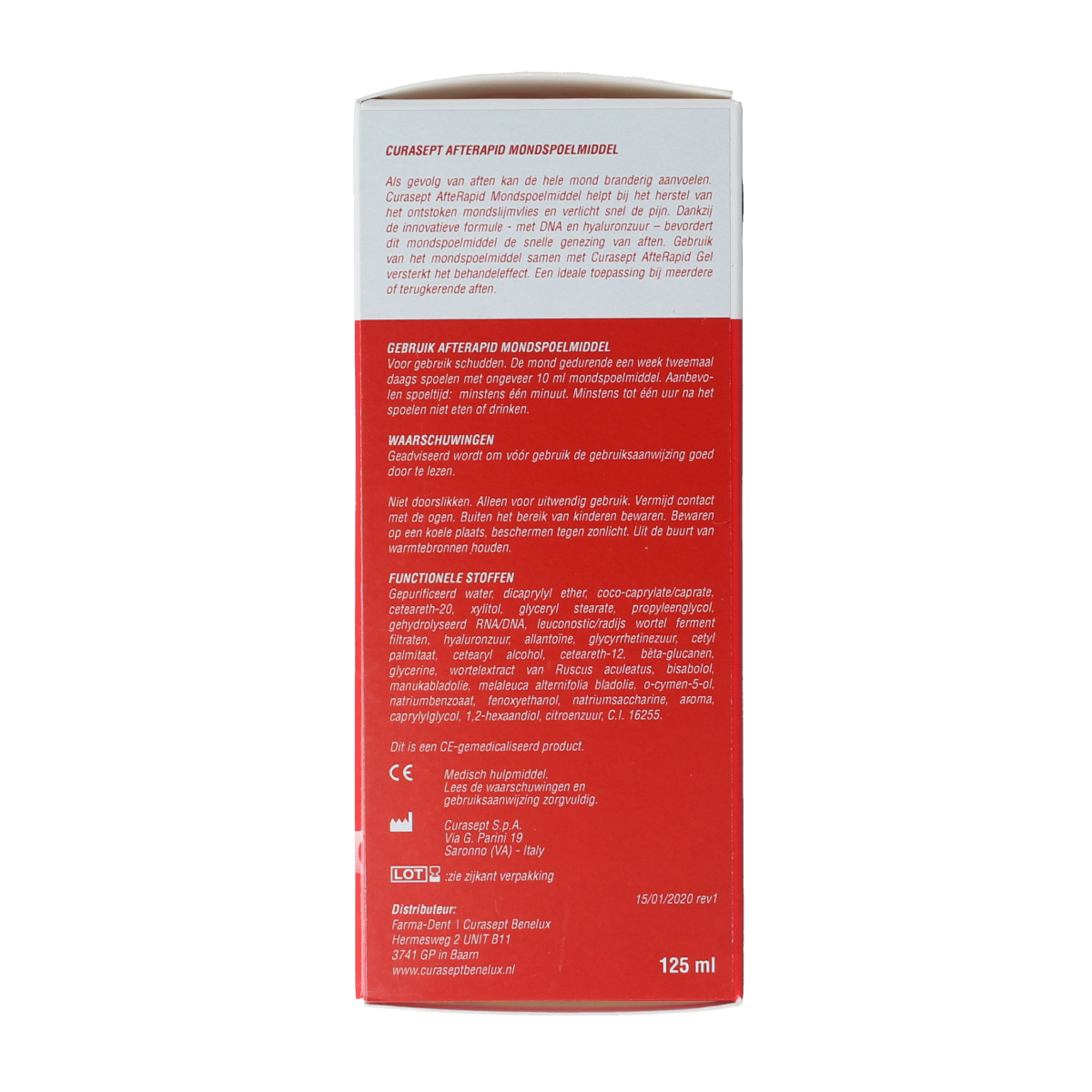 Curasept Afterapid mondwater 125.00 Milliliter