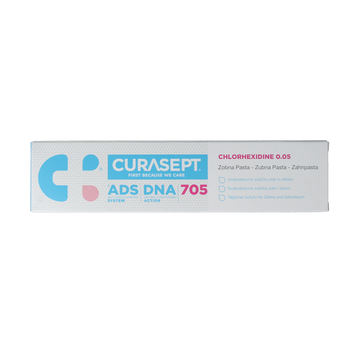 Curasept CURASEPT ADS DNA 705 0,05% Chloorhexid en Fluoride 75.00 Milliliter