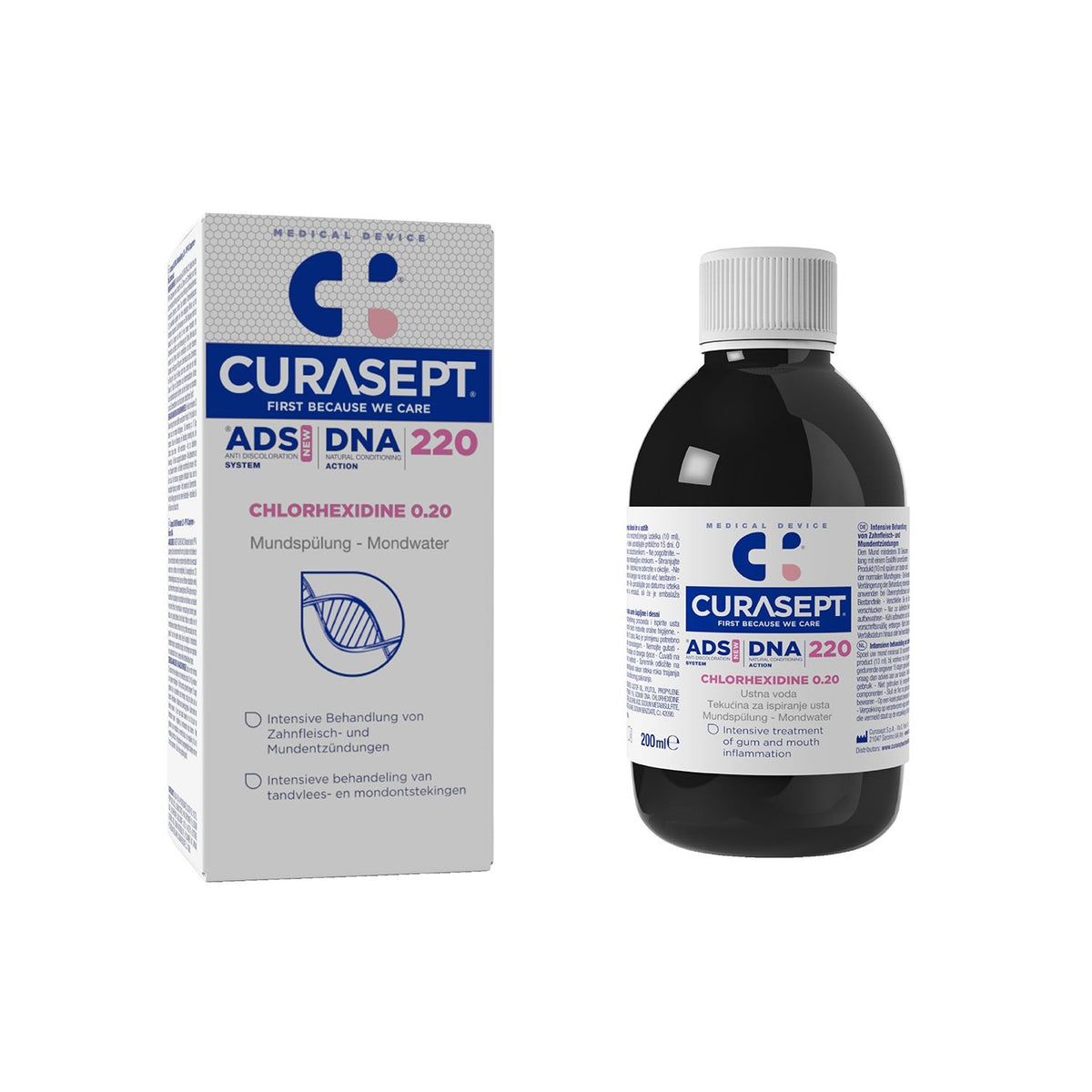 Curasept Mondspoeling chloorhexidine 0,20% 200.00 Milliliter