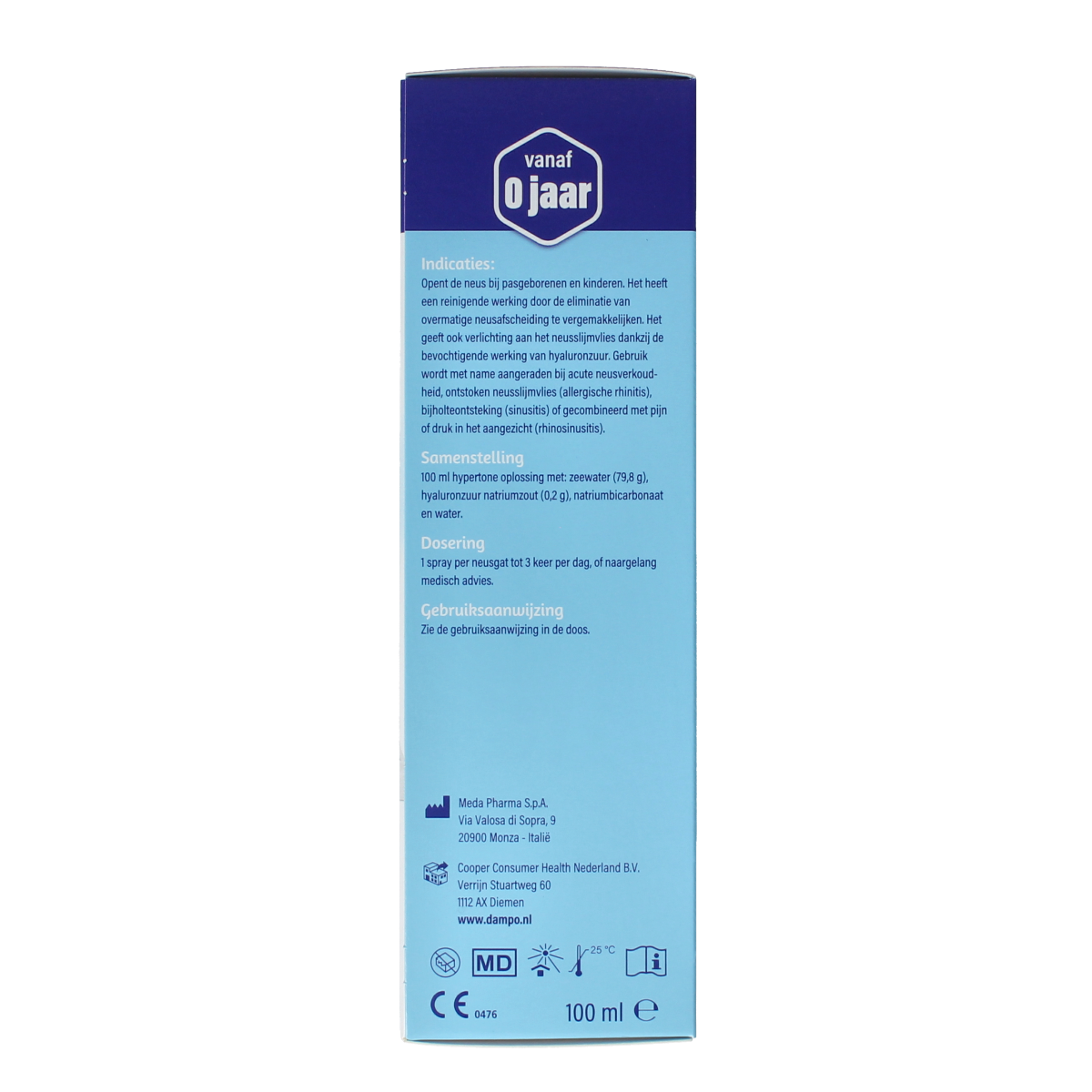 Dampo Nevel neusspray kind 100.00 Milliliter