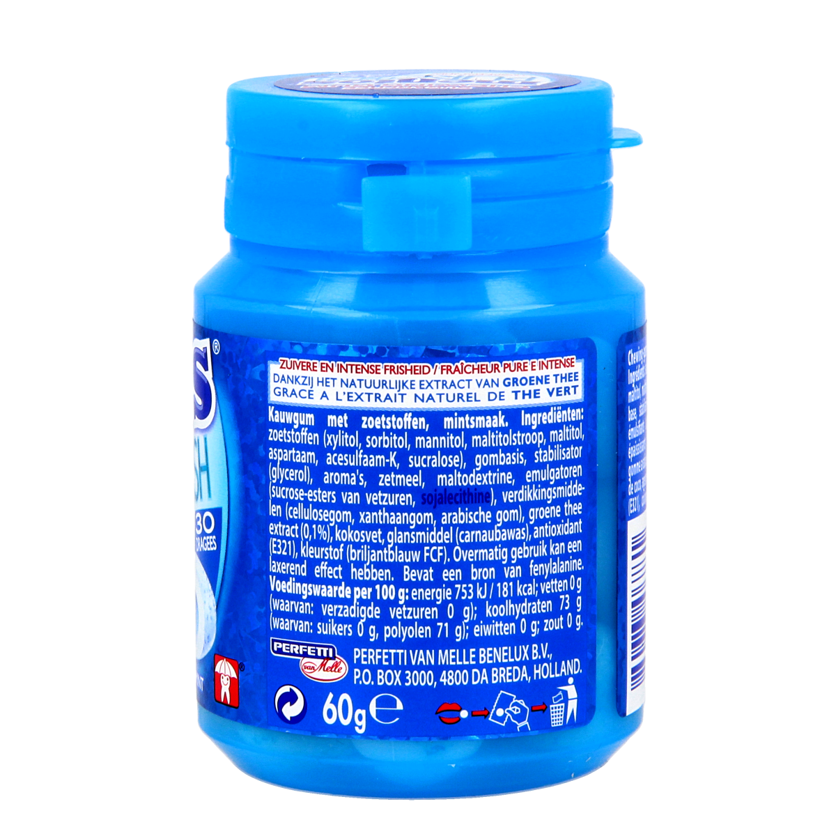 Mentos Pure fresh mint pot 30.00 Stuks