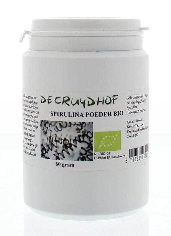 Cruydhof Spirulina poeder bio  60.00 Gram