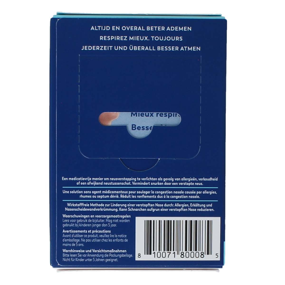 Breathe Right Neusstrips clear 30.00 Stuks