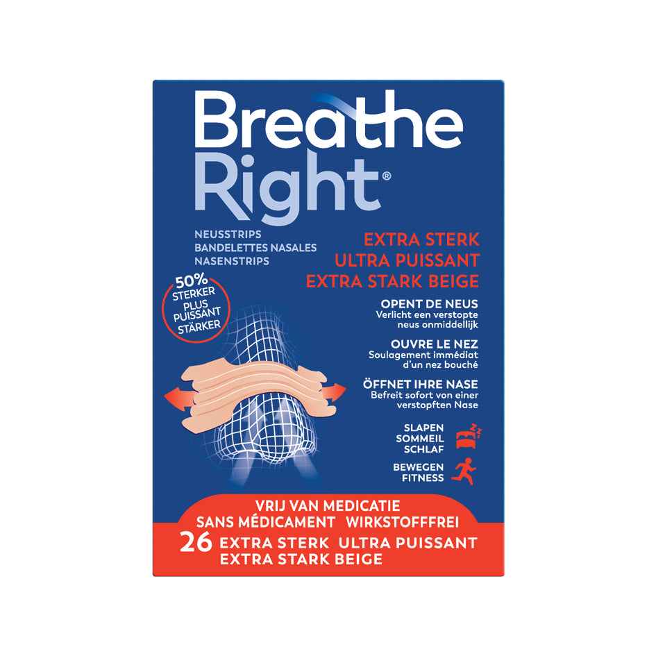 Breathe Right Neusstrips extra sterk 26.00 Stuks