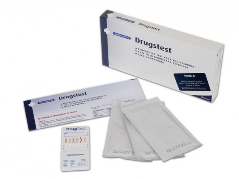 Testjezelf.nu Multidrugtest 6 urine 2.00 Stuks