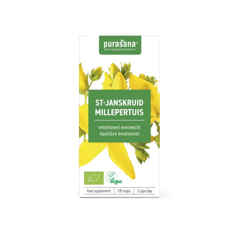 Purasana Sint Janskruid vegan bio 120.00 Vegetarische capsules