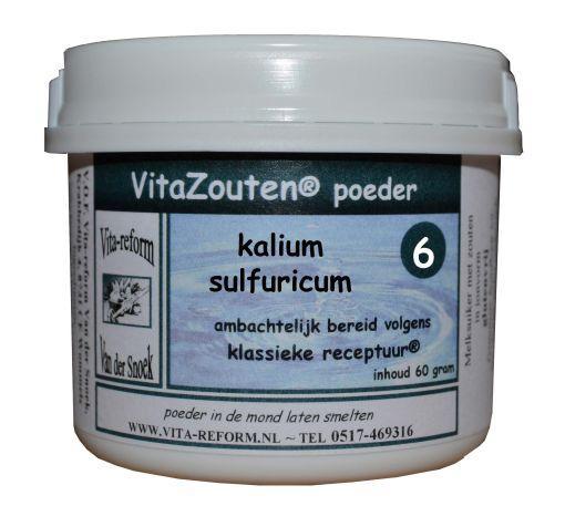Vitazouten Kalium sulfuricum poeder nr. 06 60.00 Gram