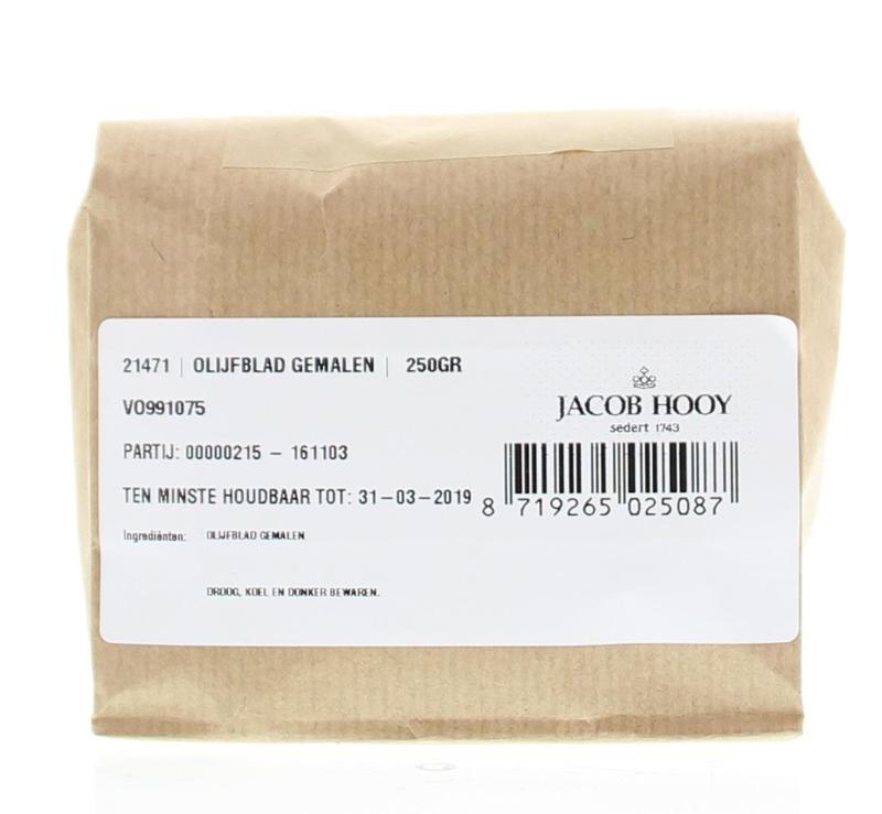 Jacob Hooy Olijfblad gemalen 250.00 Gram