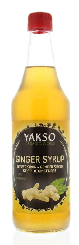 Yakso Gember stroop bio 480 Milliliter
