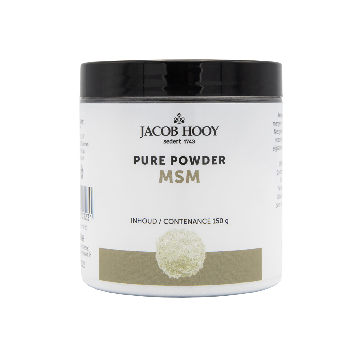 Jacob Hooy Pure Powder MSM 150.00 Gram