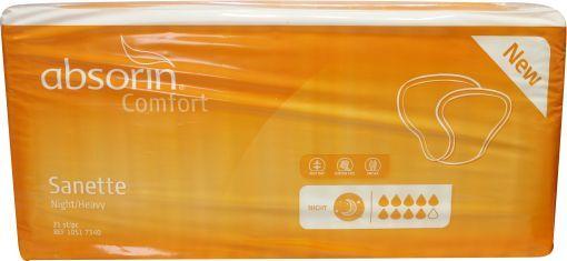 Absorin Comfort sanette night/heavy 21.00 Stuks
