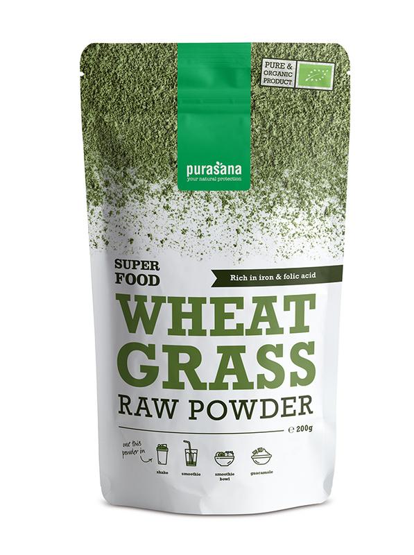 Purasana Tarwegras poeder vegan bio 200.00 Gram